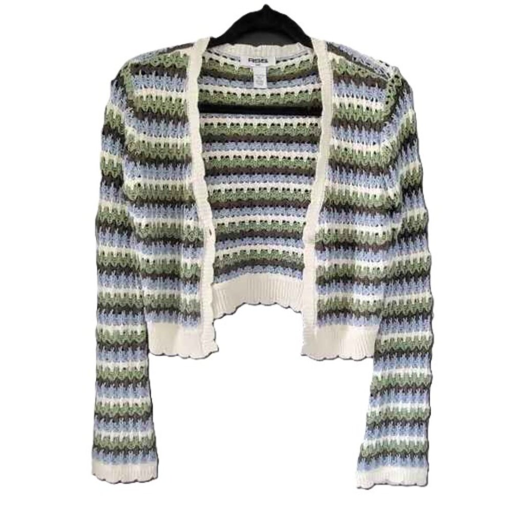 RSQ Cropped Striped Sweater XXS